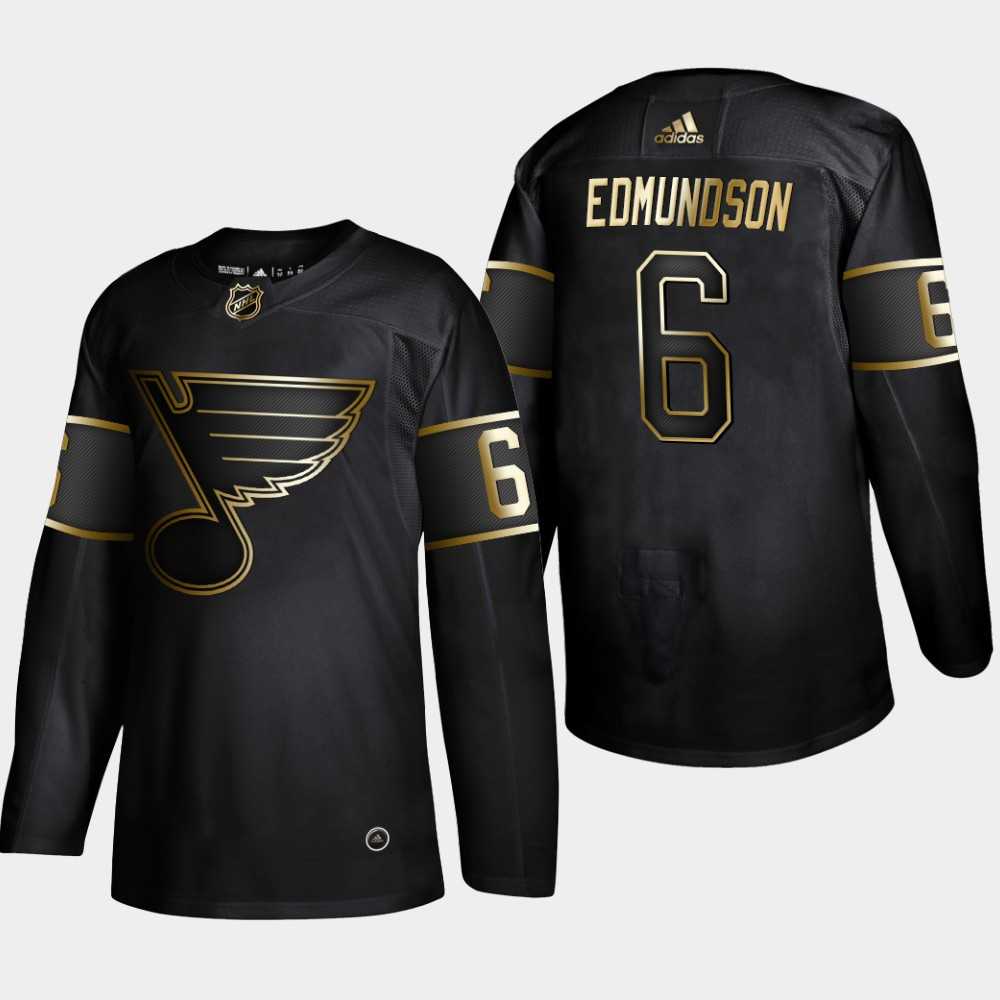 Blues 6 Joel Edmundson Black Gold Adidas Jersey,We sell and wholesale Blues 6 Joel Edmundson Black Gold Adidas Jersey on line form chian!